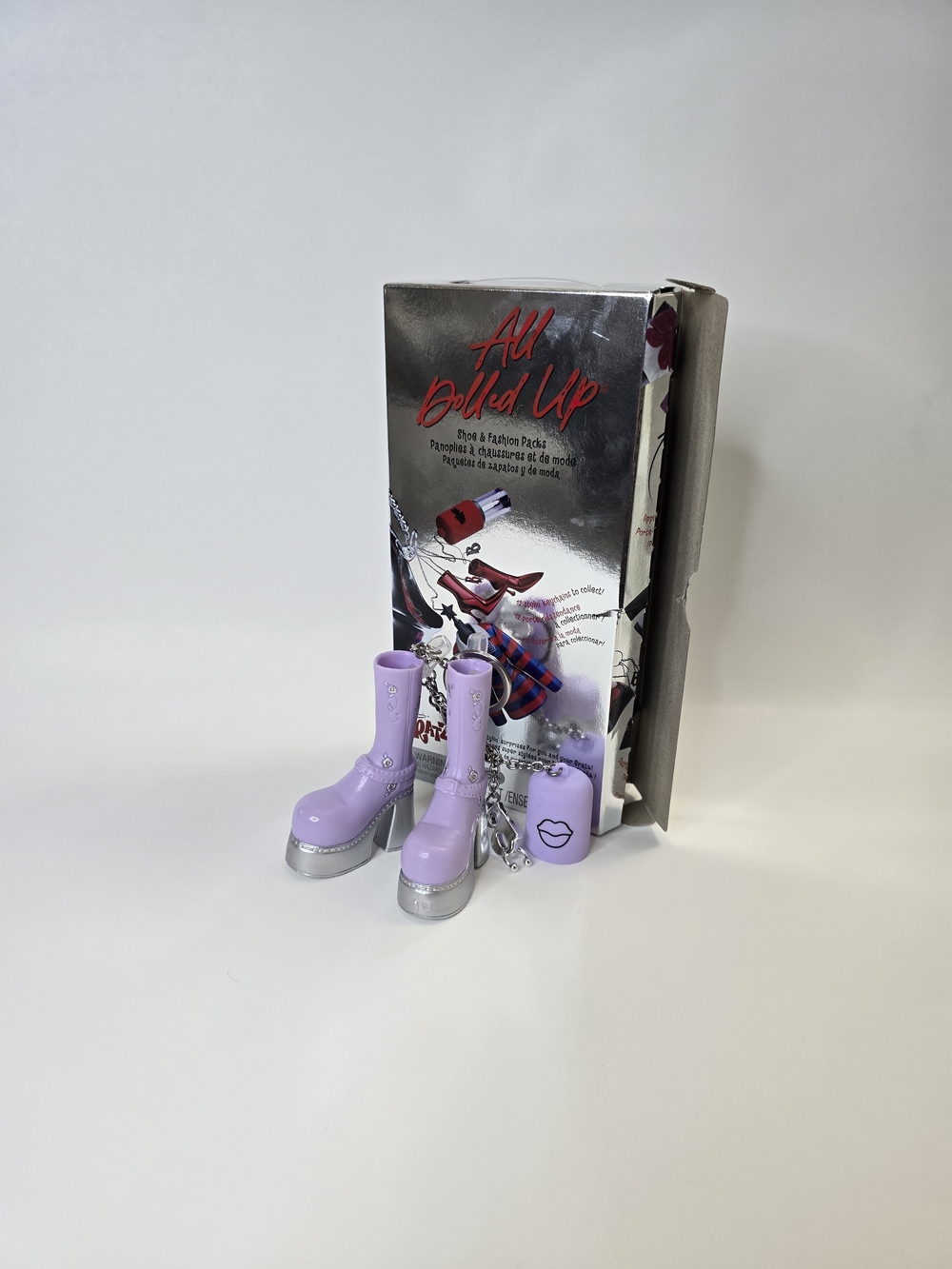 All Dolled Up Lavender Bratz Fashion Boots with Silver Soles